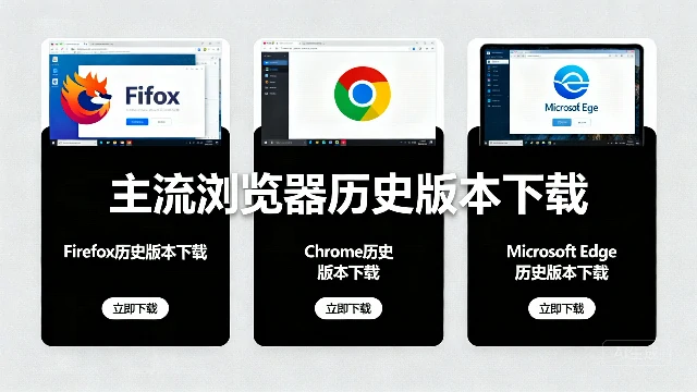 主流三大桌面浏览器历史版本