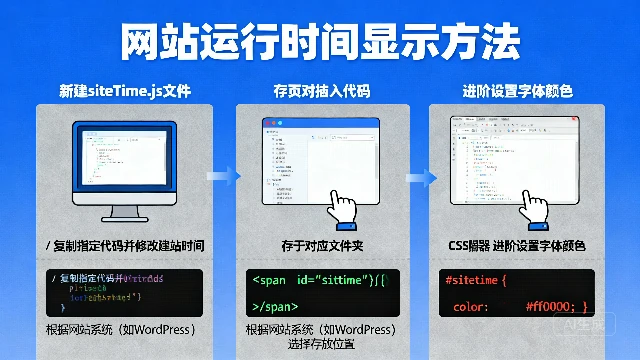 网站添加运行时间